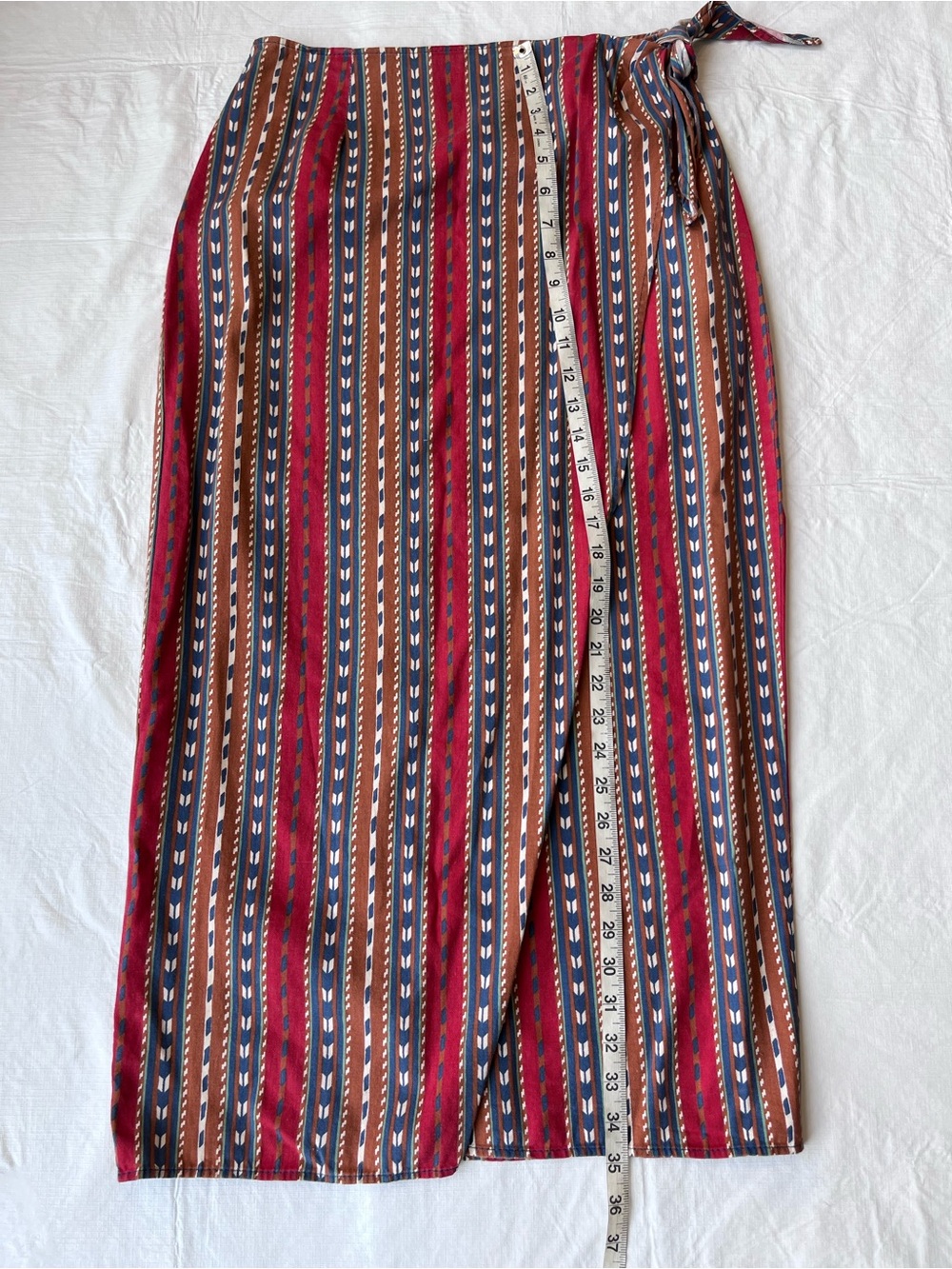 Vintage Rancha Deluxe Pencil Wrap Skirt Southwestern Boho 90’s - Picture 7 of 7
